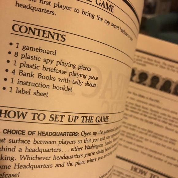 Vintage Milton Bradley Conspiracy Theory Board Game 1983 Espionage 10+ Complete - Picture 16 of 16